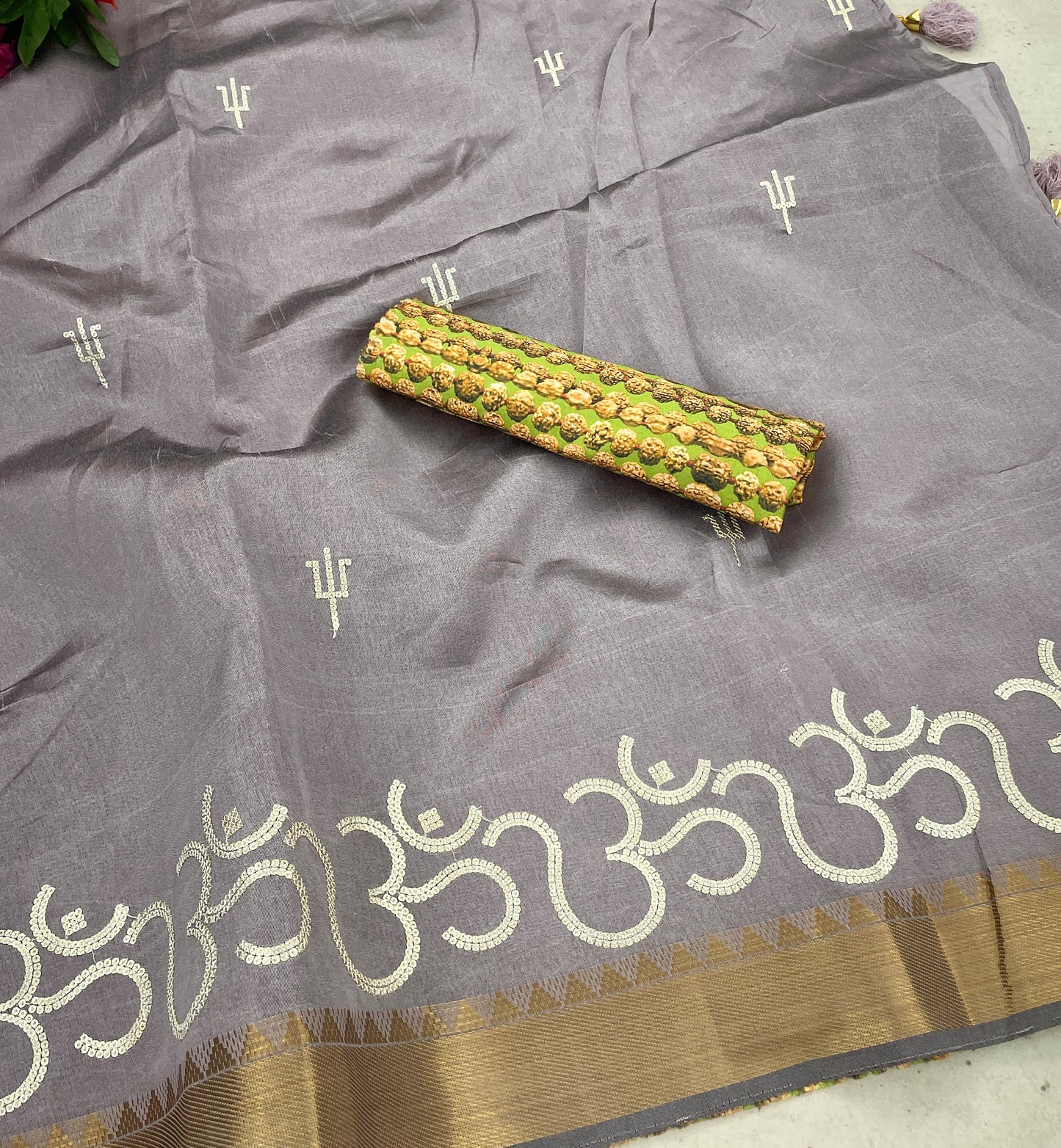 Elegant Handcrafted Saree – A Timeless Blend of Tradition & Style - WINE